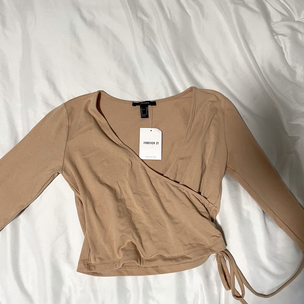 Crossover tie long sleeve